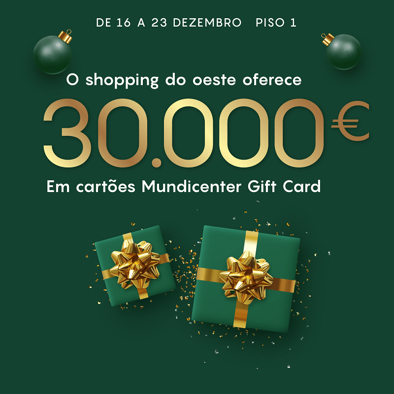 O Shopping do Oeste oferece 30 mil euros
